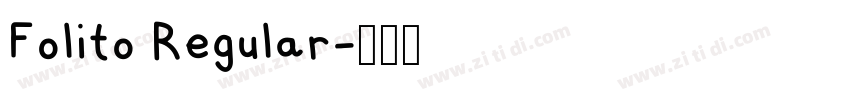 Folito Regular字体转换